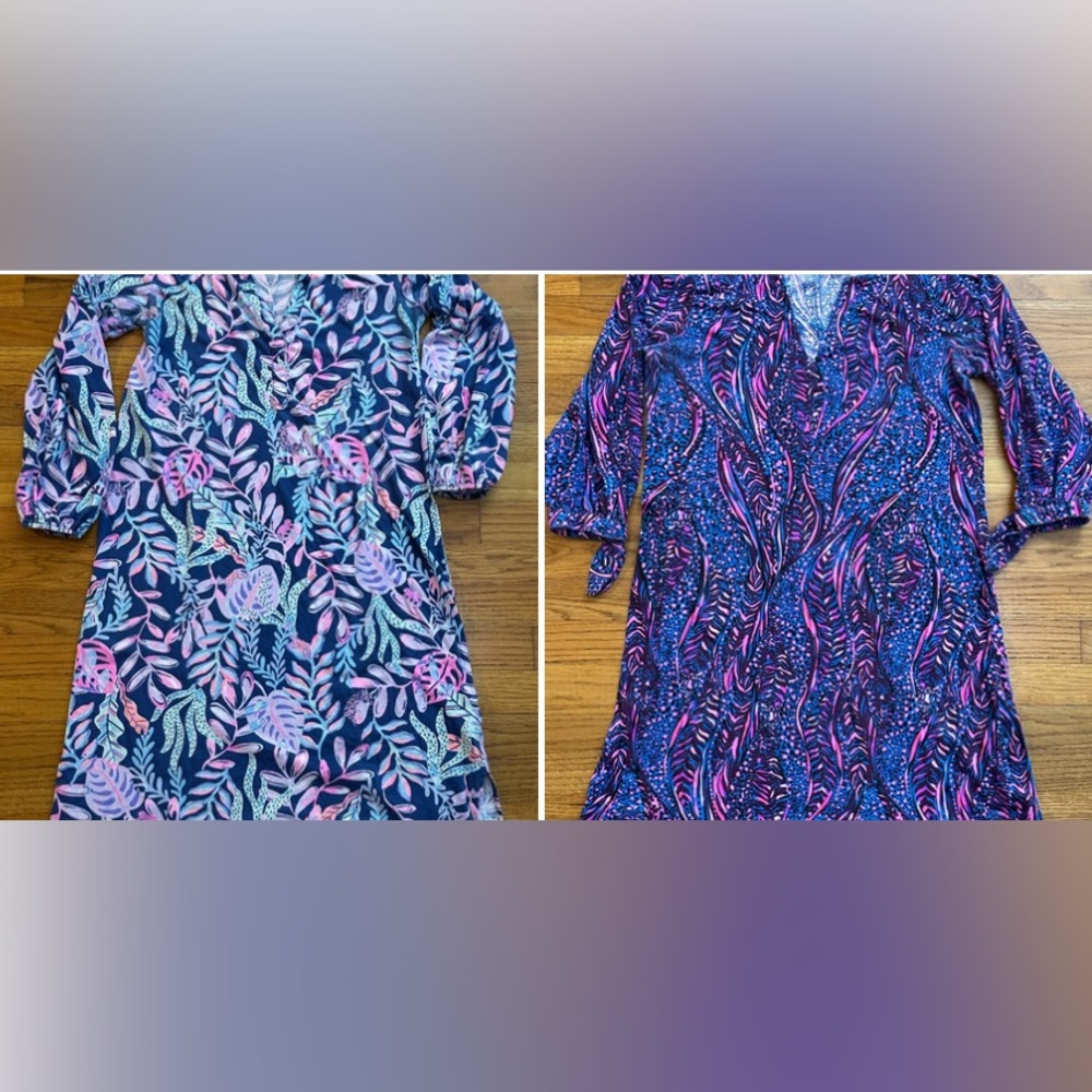 Lilly Pulitzer-2 Medium ‘Play condition’ dresses, for arm pit fade otherwise GUC